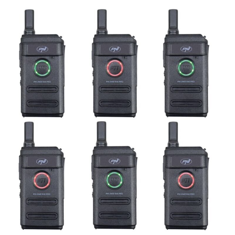 PNI R10-6 — комплект 6 радиостанции PMR R10 PRO, 446 MHz