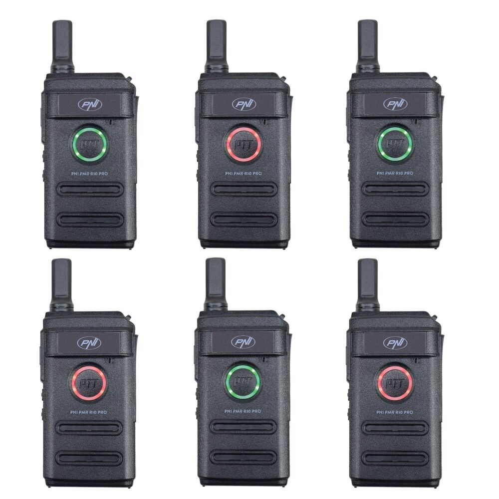PNI R10-6 — комплект 6 радиостанции PMR R10 PRO, 446 MHz PNI R10-6 — комплект 6 радиостанции PMR R10 PRO, 446 MHz