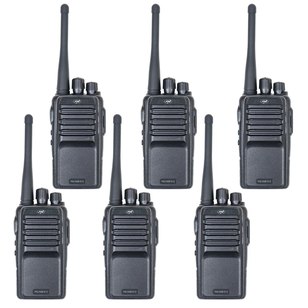 PNI R15-6 — комплект 6 радиостанции PMR446 с настолно зареждане PNI R15-6 — комплект 6 радиостанции PMR446 с настолно зареждане