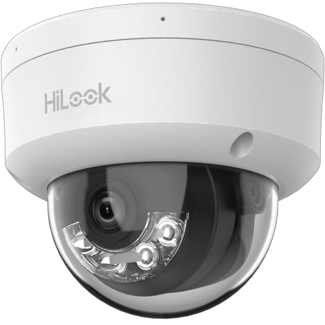 HiLook IPC-D120HA-LUC — 2 MP куполна IP камера, 2.8 mm, хибридно осветление HiLook IPC-D120HA-LUC — 2 MP куполна IP камера, 2.8 mm, хибридно осветление