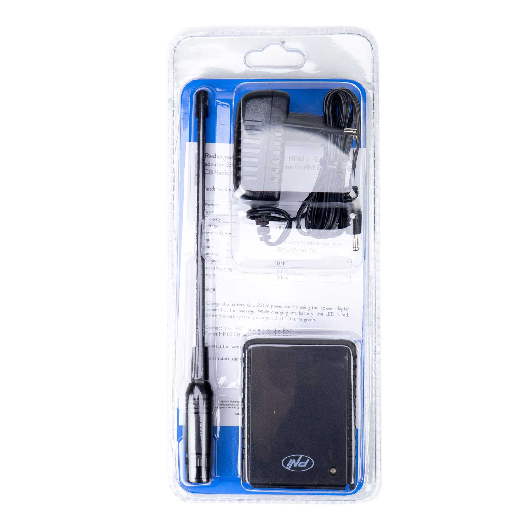 PNI-AK-HP62 — комплект батерия 1500 mAh, адаптер и BNC антена за HP 62 PNI-AK-HP62 — комплект батерия 1500 mAh, адаптер и BNC антена за HP 62