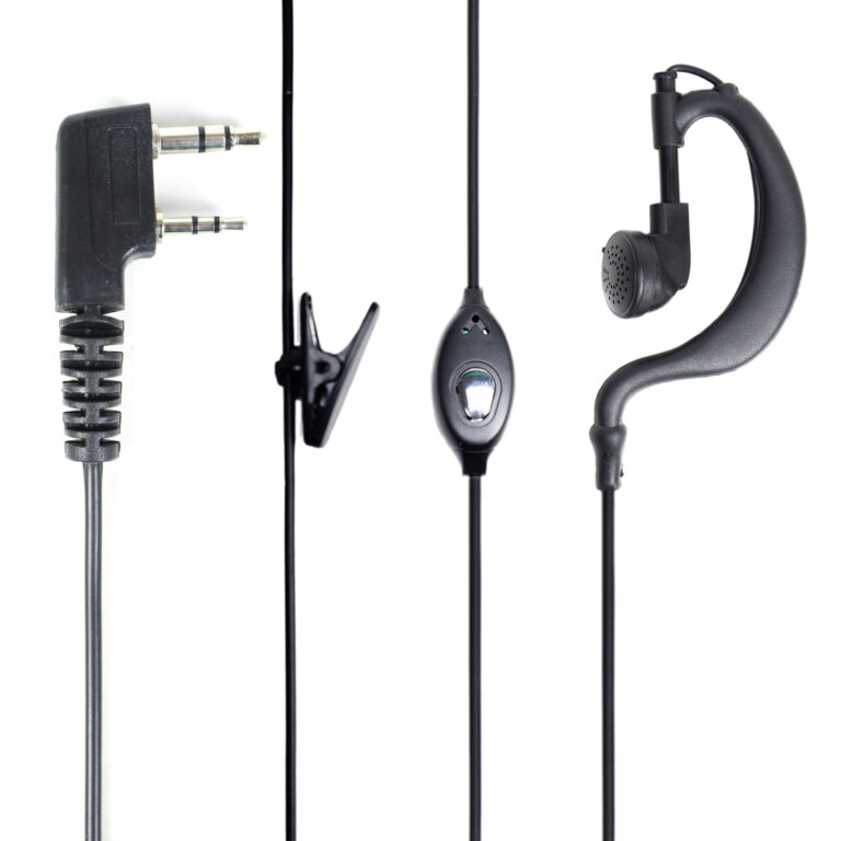 PNI-HS82 — слушалка с микрофон, PTT и двупинов PNI-K (Kenwood) конектор