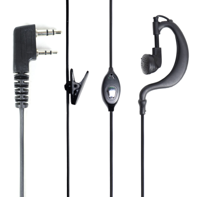 PNI-HS82 — слушалка с микрофон, PTT и двупинов PNI-K (Kenwood) конектор