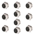 PNI-MIC335-10 — комплект 10 мъжки микрофонни конектора, 5 пина, за платка