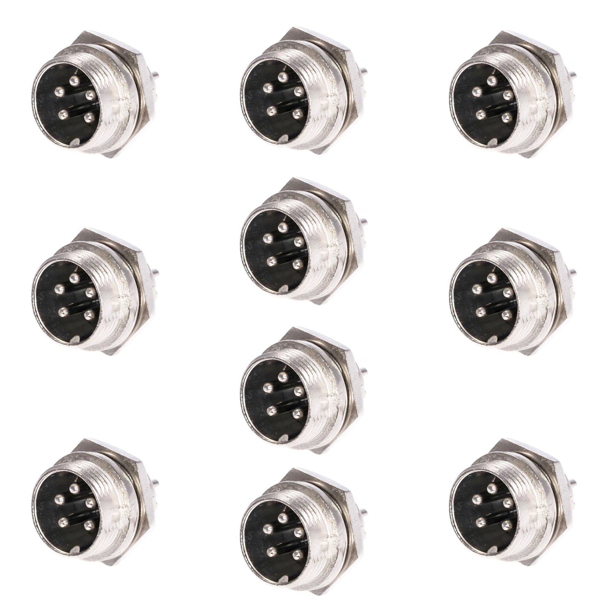 PNI-MIC335-10 — комплект 10 мъжки микрофонни конектора, 5 пина, за платка PNI-MIC335-10 — комплект 10 мъжки микрофонни конектора, 5 пина, за платка