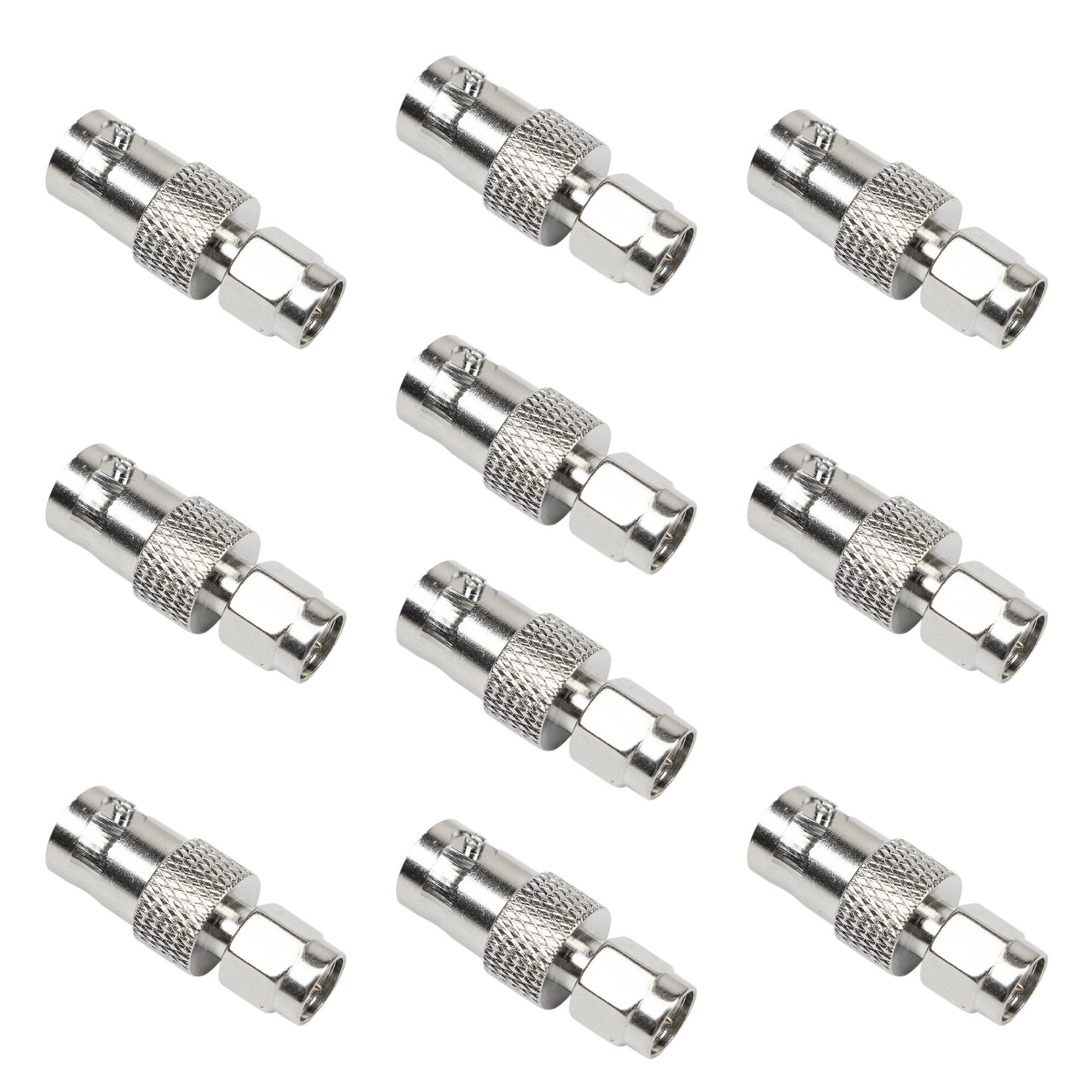 PNI-SMA-3-10 — комплект 10 преходника SMA мъжки към BNC женски PNI-SMA-3-10 — комплект 10 преходника SMA мъжки към BNC женски