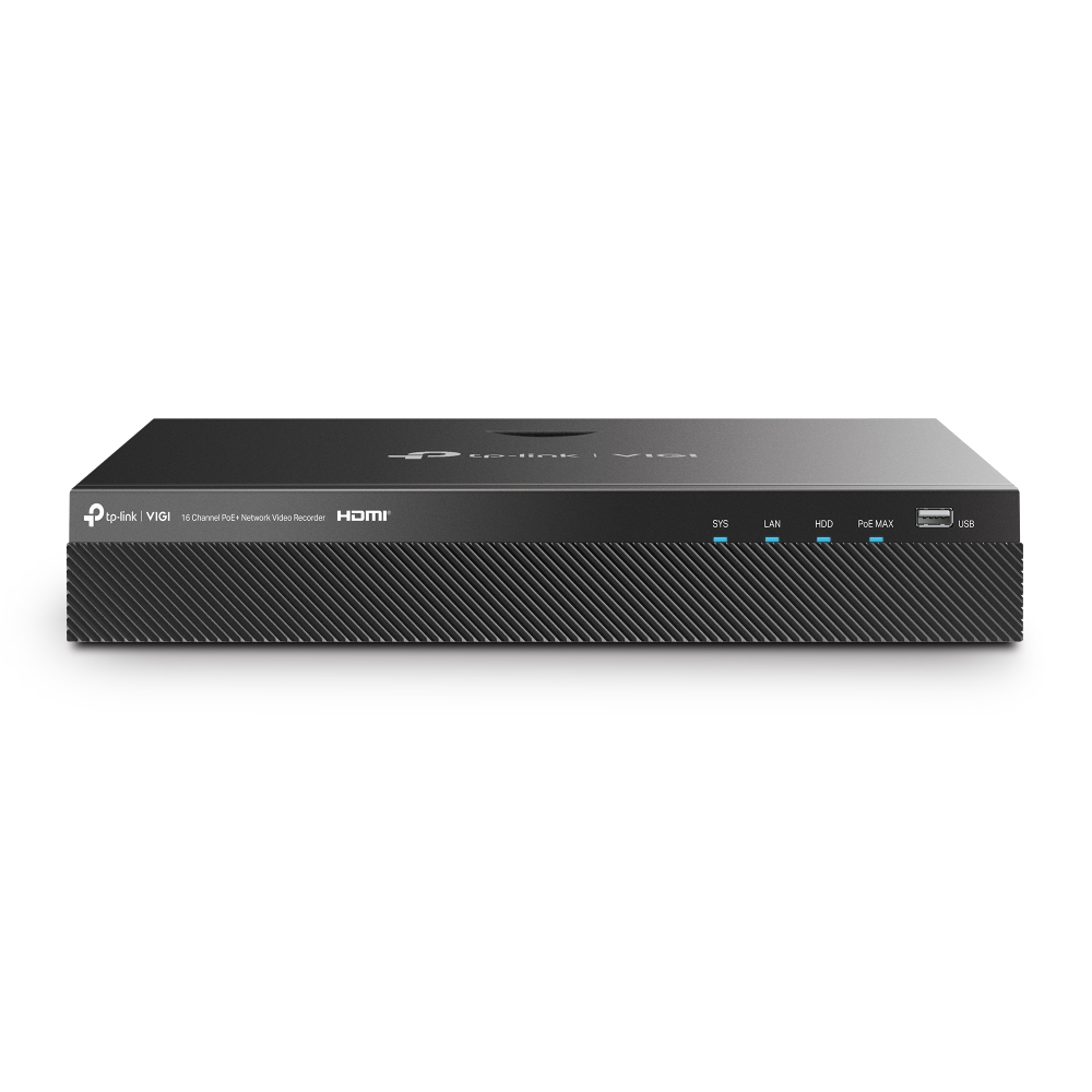 TP-Link VIGI-NVR2016H-16P — 16-канален NVR, 16 PoE+, 2 SATA, HDMI 4K TP-Link VIGI-NVR2016H-16P — 16-канален NVR, 16 PoE+, 2 SATA, HDMI 4K