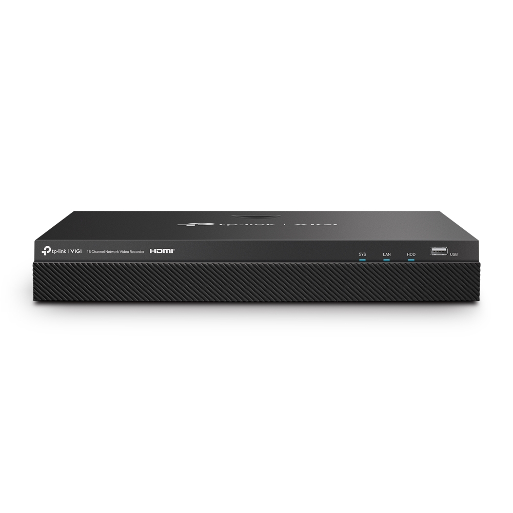 TP-Link VIGI-NVR2016H — 16-канален NVR, 2 SATA, HDMI 4K TP-Link VIGI-NVR2016H — 16-канален NVR, 2 SATA, HDMI 4K