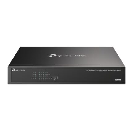 TP-Link VIGI-NVR1008H-8MP — 8-канален PoE+ NVR, 1 SATA, без твърд диск