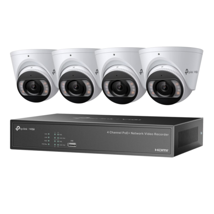 TP-Link VIGI-NK4P-T4425-2T — комплект 4 × 4 MP IP камери, 4-канален PoE NVR и 2 TB HDD