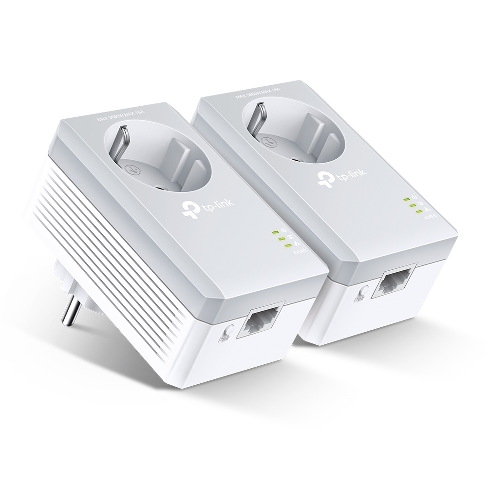 TP-Link TL-PA4010PKIT — комплект 2 Powerline адаптера AV600 с изведен контакт TP-Link TL-PA4010PKIT — комплект 2 Powerline адаптера AV600 с изведен контакт