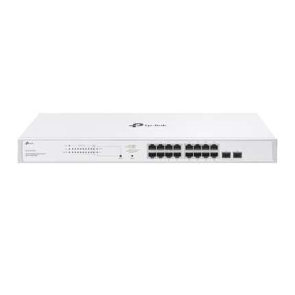 TP-Link FESTA-FS318GP — Gigabit суич, 16× PoE+, 2× SFP, бюджет 150 W