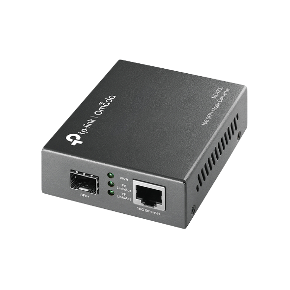 TP-Link Omada MC420L — 10G SFP+ Multi-Gigabit медия конвертор TP-Link Omada MC420L — 10G SFP+ Multi-Gigabit медия конвертор