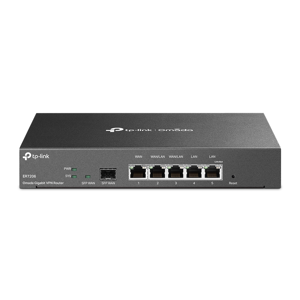 TP-Link TL-ER7206 — Gigabit Multi-WAN VPN рутер с SFP TP-Link TL-ER7206 — Gigabit Multi-WAN VPN рутер с SFP