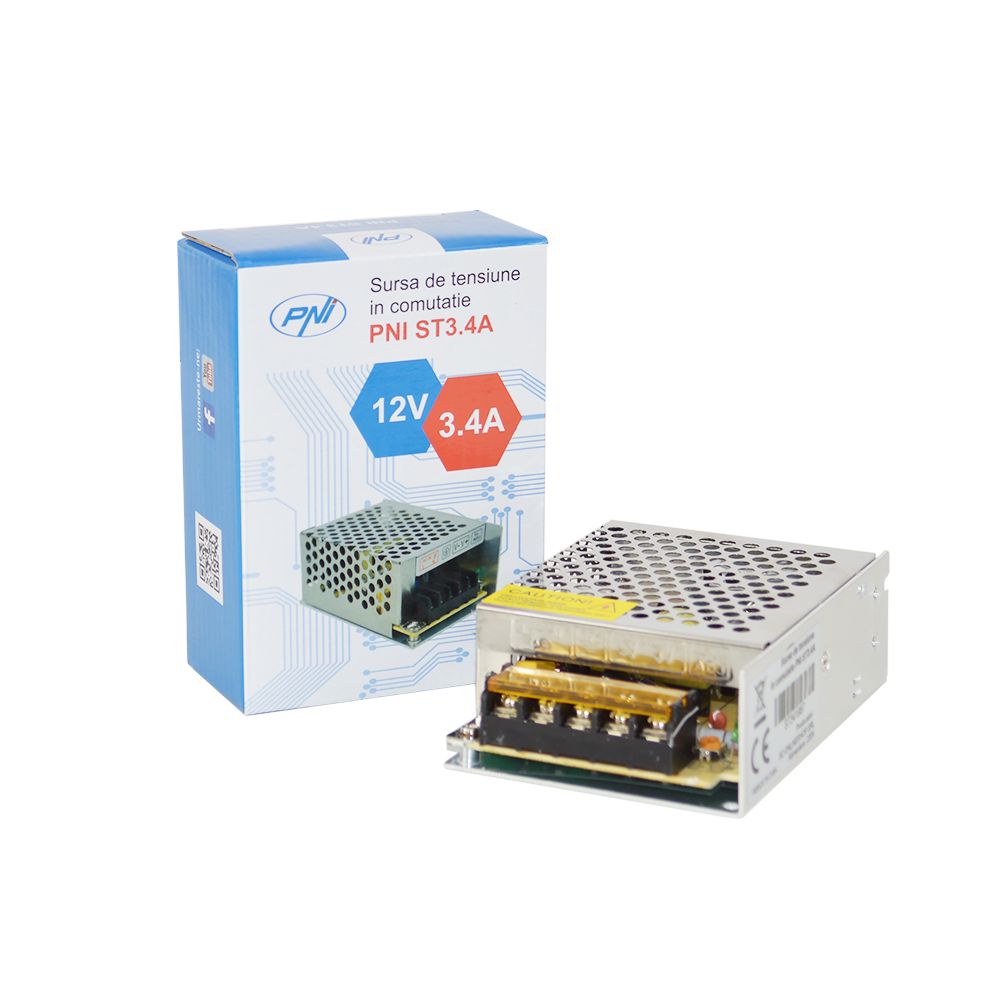 PNI ST3.4A / PNI-ST3-4A — импулсен захранващ блок 12 V DC PNI ST3.4A / PNI-ST3-4A — импулсен захранващ блок 12 V DC