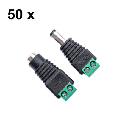 PNI-M02-50 — пакет 50 чифта DC захранващи конектори