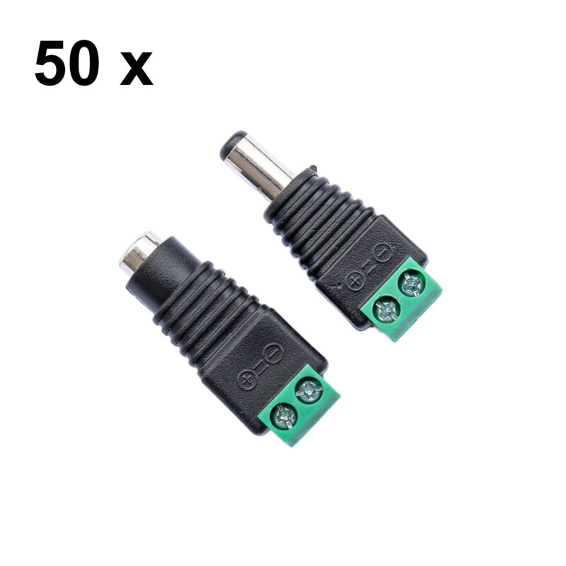 PNI-M02-50 — пакет 50 чифта DC захранващи конектори