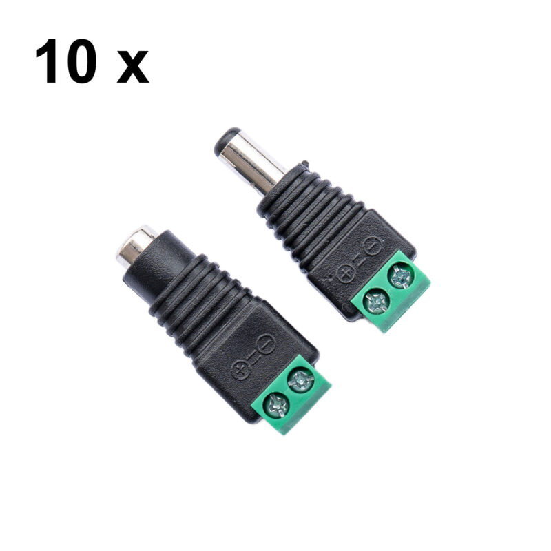 PNI-M02-10 — пакет 10 чифта DC захранващи конектори