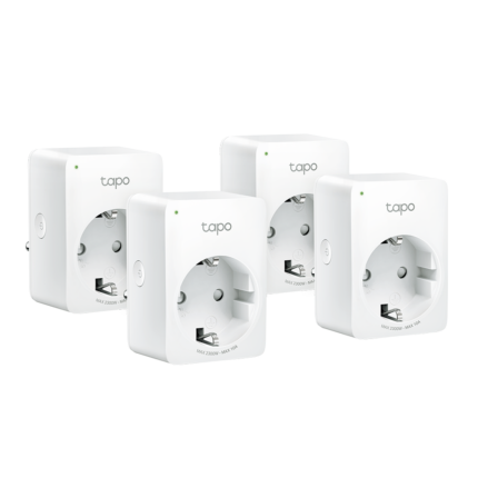 TP-Link TAPO-P100(4-PACK) — комплект 4 умни Wi-Fi контакта, 10 A