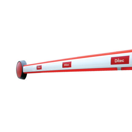 Ditec QIKB50 — алуминиево бариерно рамо с елипсовиден профил 5000 mm