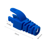 RJ45-CAP-BL — сини защитни маншони за RJ45 щепсели, 100 бр.