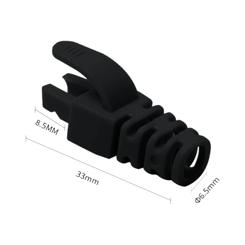 RJ45-CAP-BK — черни защитни маншони за RJ45 щепсели, 100 бр. RJ45-CAP-BK — черни защитни маншони за RJ45 щепсели, 100 бр.