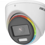 Hikvision DS-2CE70DF8T-MFSLN(2.8mm) — 2 MP ColorVu аналогова камера, бяла подсветка 20 m, микрофон
