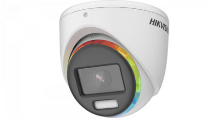 Hikvision DS-2CE70DF8T-MFSLN(2.8mm) — 2 MP ColorVu аналогова камера, бяла подсветка 20 m, микрофон
