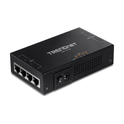 TRENDnet TPE-147GI — 4-портов Gigabit PoE+ инжектор, общ бюджет 65 W