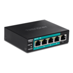 TRENDnet TE-FP051 — Fast Ethernet суич 4 PoE+ + 1 uplink, 60 W