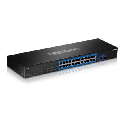 TRENDnet TEG-30262 — Gigabit суич 24 RJ45 + 2 SFP+ 10G