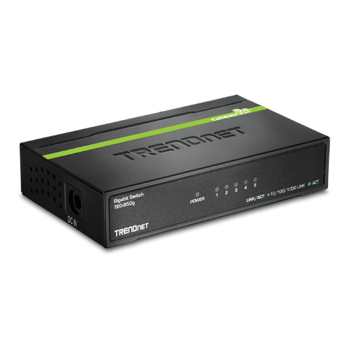 TRENDnet TEG-S50G — 5-портов Gigabit GREENnet суич TRENDnet TEG-S50G — 5-портов Gigabit GREENnet суич