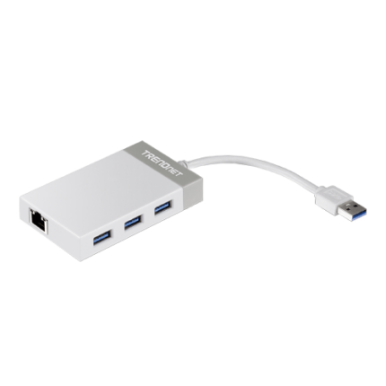 TRENDnet TU3-ETGH3 — USB 3.0 Gigabit Ethernet адаптер с 3 USB порта