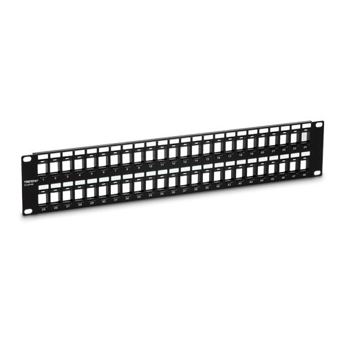 TRENDnet TC-KP48 — празен пач панел 48 порта, 2U TRENDnet TC-KP48 — празен пач панел 48 порта, 2U