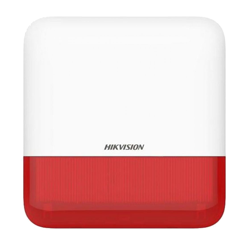Hikvision DS-PS1-E-WE-R AX PRO Външна Сирена 110dB с Червена Светкавица