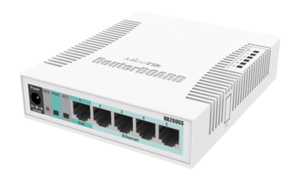 Smart Switch, 5 x Gigabit, 1 x SFP - Mikrotik CSS106-5G-1S