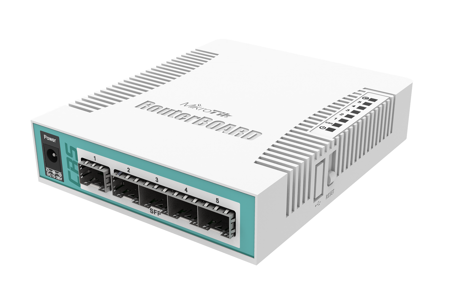 Smart Switch, 5 x SFP, 1 x Combo SFP/Gigabit порт - Mikrotik CRS106-1C-5S Smart Switch, 5 x SFP, 1 x Combo SFP/Gigabit порт - Mikrotik CRS106-1C-5S