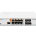 Превключвател за управление, 8 x Gigabit с PoE-изход, 4 x SFP - Mikrotik CRS112-8P-4S-IN