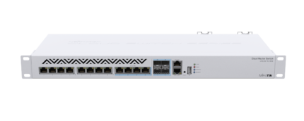 Превключвател за управление, 8 x 10G Ethernet, 4 x 10G комбиниран RJ45/SFP+, - Mikrotik CRS312-4C+8XG-RM