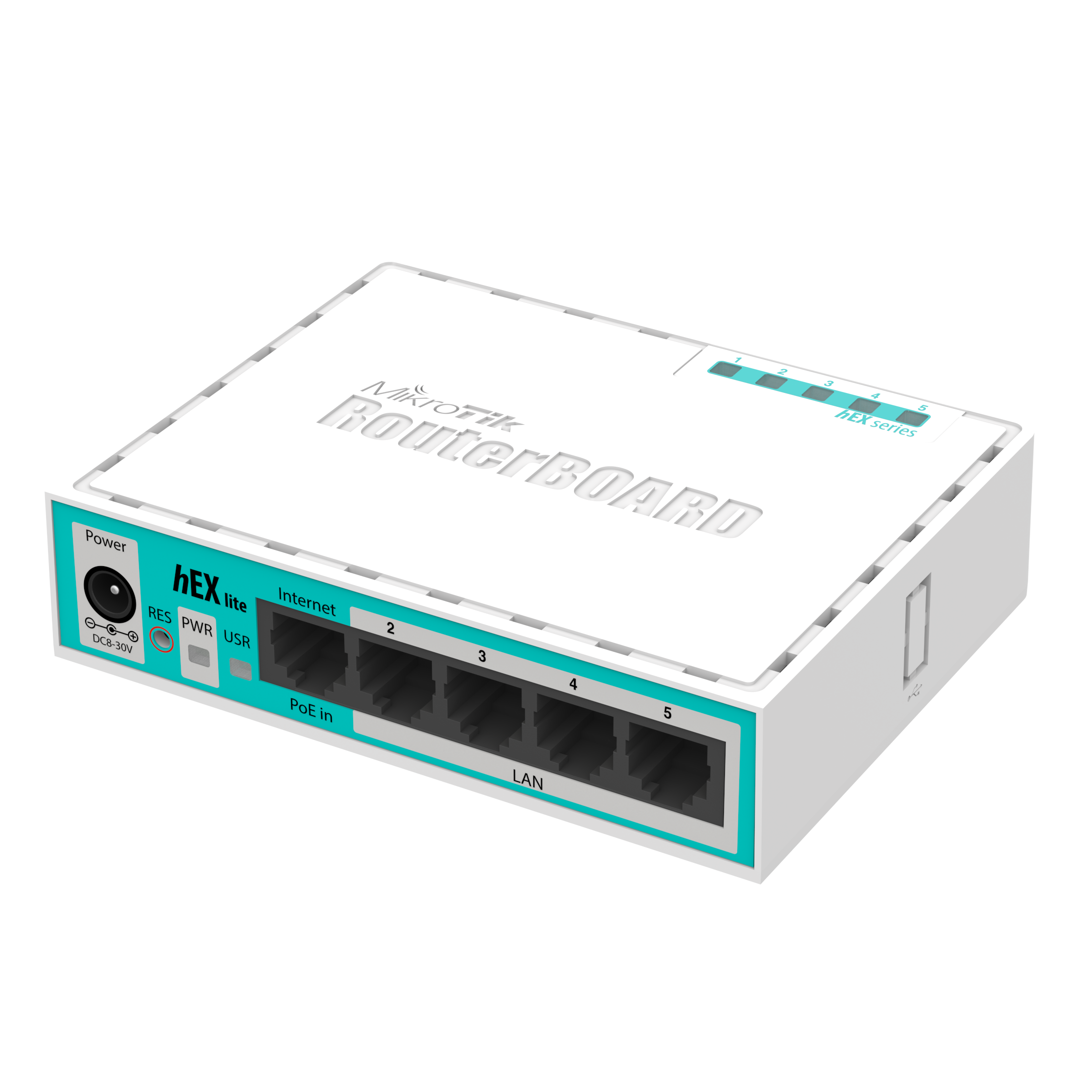 Рутер hEX Lite, 5 x Fast Ethernet, RouterOS L4 - Mikrotik RB750r2 Рутер hEX Lite, 5 x Fast Ethernet, RouterOS L4 - Mikrotik RB750r2