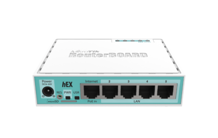 Рутер hEX, 5 x Gigabit, RouterOS L4 - Mikrotik RB750Gr3