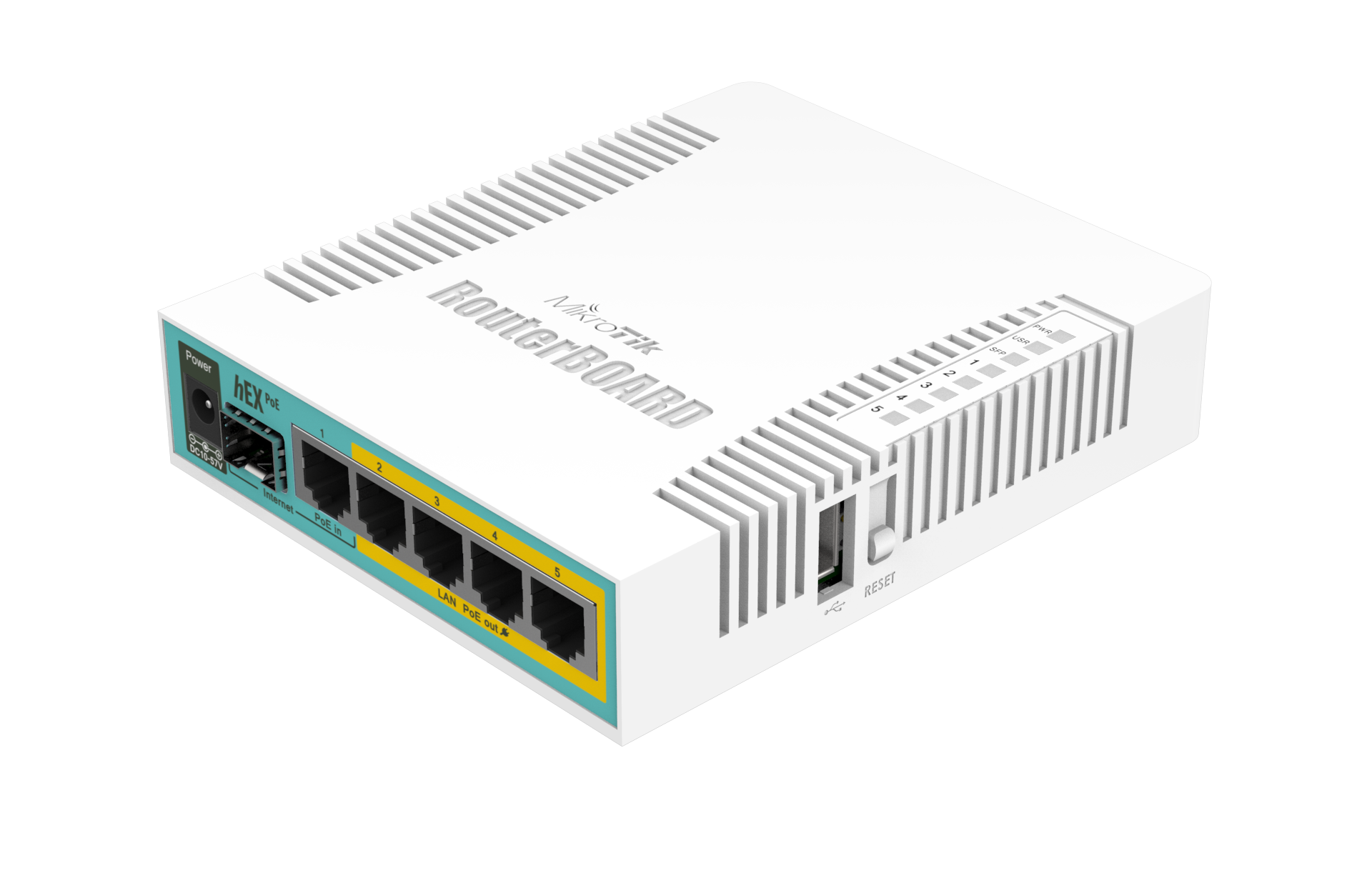Рутер hEX PoE, 5 x Gigabit 4 PoE, 1 x SFP, RouterOS L4 - Mikrotik RB960PGS Рутер hEX PoE, 5 x Gigabit 4 PoE, 1 x SFP, RouterOS L4 - Mikrotik RB960PGS