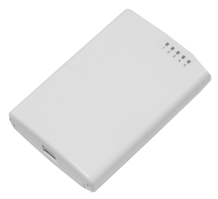 Външен PowerBox рутер, 5 x Fast Ethernet, 4 x PoE, RouterOS L4 - Mikrotik RB750P-PBr2