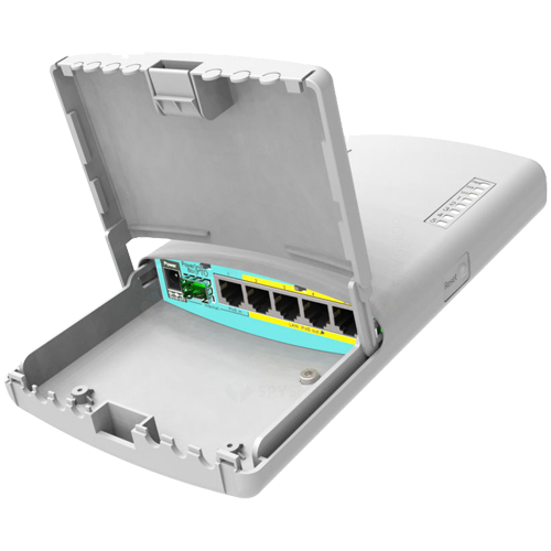 Външен рутер PowerBox Pro, 5 x Gigabit 4 PoE, 1 x SFP, RouterOS L4 - Mikrotik RB960PGS-PB Външен рутер PowerBox Pro, 5 x Gigabit 4 PoE, 1 x SFP, RouterOS L4 - Mikrotik RB960PGS-PB