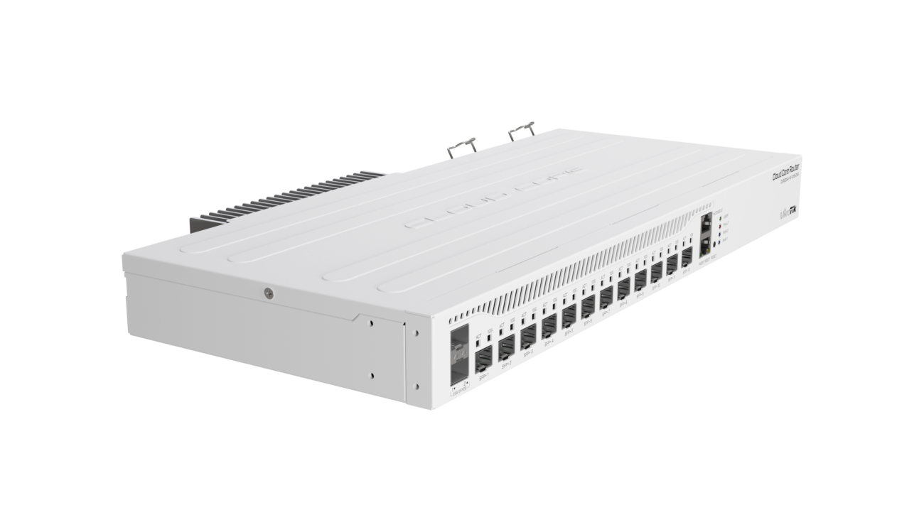 Cloud Core Router 12x10G SFP+, 2x25G SFP28, RouterOS L6 - Mikrotik CCR2004-1G-12S+2XS