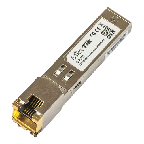 RJ45 SFP 10/100/1000M модул - Mikrotik S-RJ01 RJ45 SFP 10/100/1000M модул - Mikrotik S-RJ01