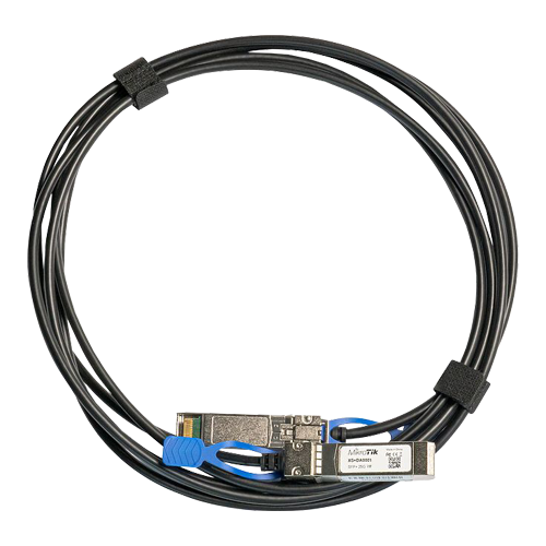 Кабел SFP/SFP+/SFP28 1/10/25G 1m - Mikrotik XS+DA0001 Кабел SFP/SFP+/SFP28 1/10/25G 1m - Mikrotik XS+DA0001