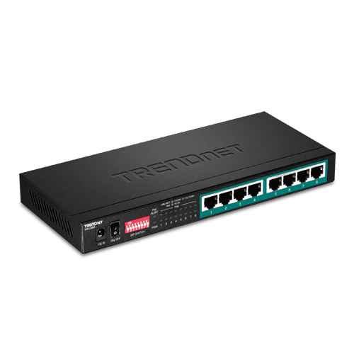 TRENDnet TPE-LG80 Неуправляем Long Range PoE+ Суич 8xGE 65W TRENDnet TPE-LG80 Неуправляем Long Range PoE+ Суич 8xGE 65W