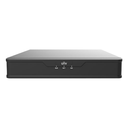 Uniview NVR301-08S3-P8 8-Канален 4K NVR 8xPoE Long Range H.265 VCA