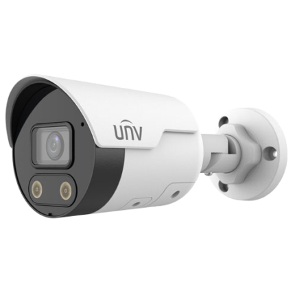 Uniview IPC2124SB-ADF28KMC-I0 4MP IP Bullet Камера Активна Защита IR 30m Двупосочно Аудио PoE SD